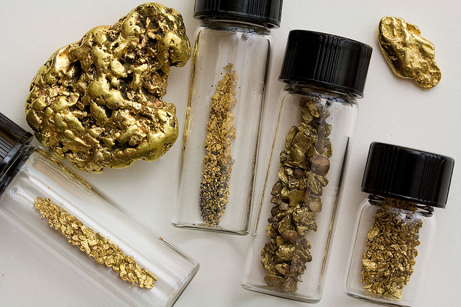 Gold samples