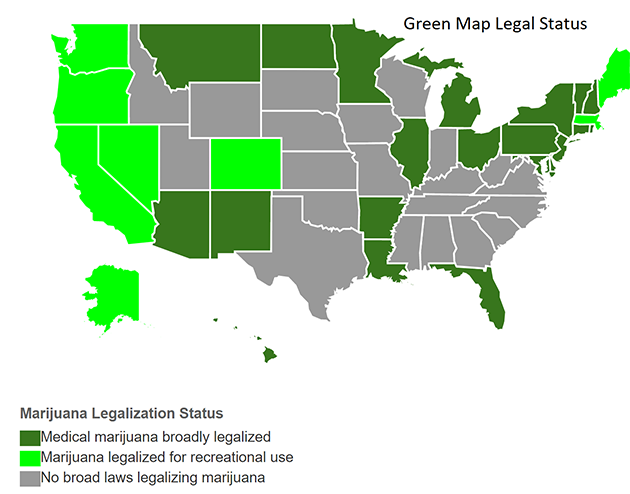 US Marijuana Map