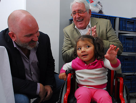 Laura Arboleda receives wheelchair