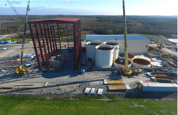 Touquoy Project: Steel Structure for Grinding Building 