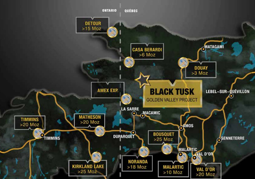 Black Tusk map