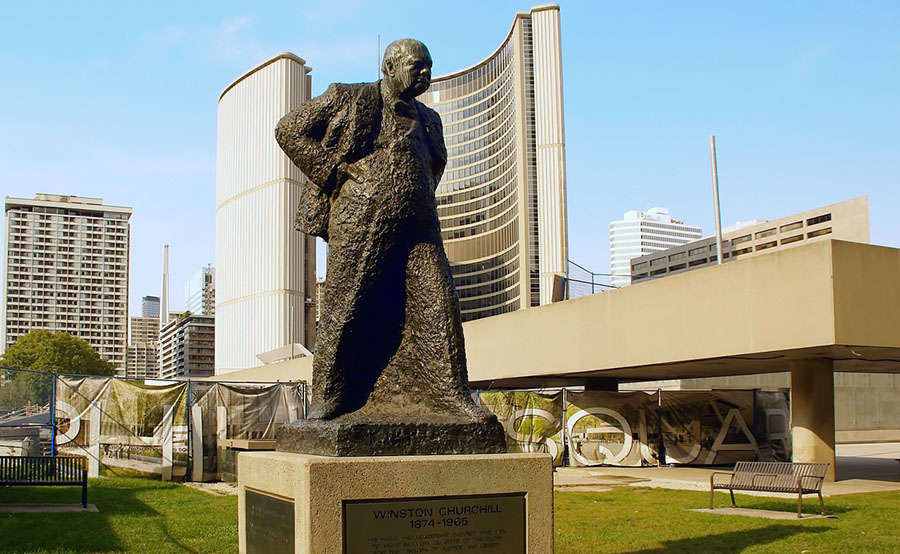 Churchill Statue in Toronto