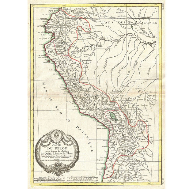 Ecuador 1775 map