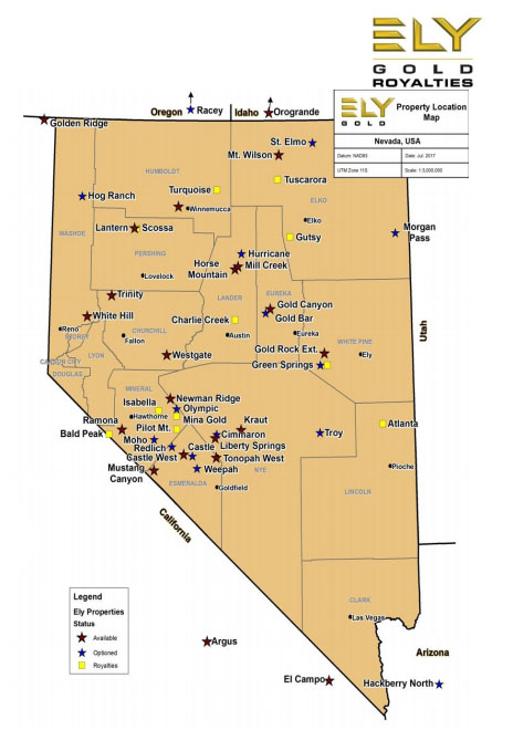 Ely Nevada Map