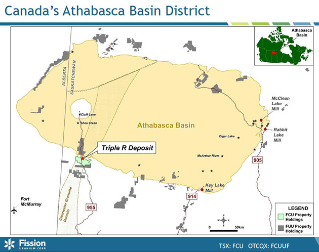 Athabasca Basin Map