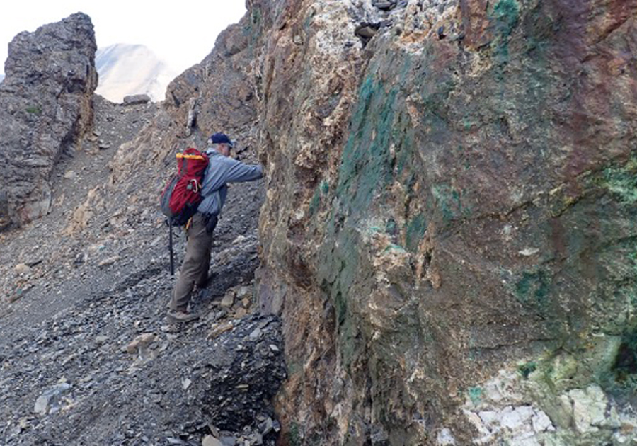 Fabled Copper outcrop