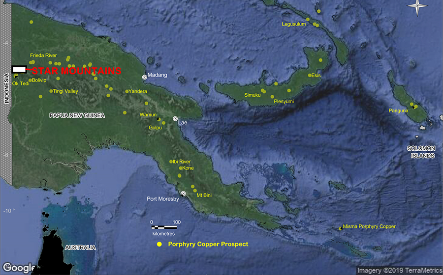 Star Mountains Map