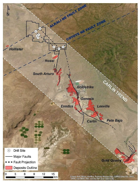 North Carlin map