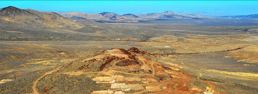 North Dark Star Deposit with Newmonts Emigrant Mine in the distance