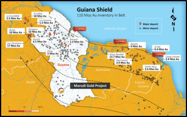 Guyana Goldstrike's Marudi Gold Project