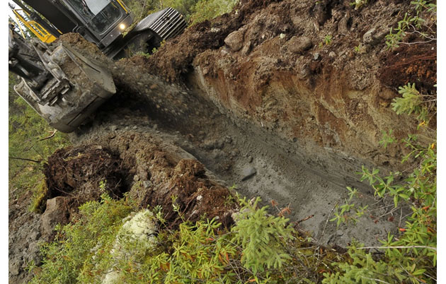 Chevrier Gold Project, trenching