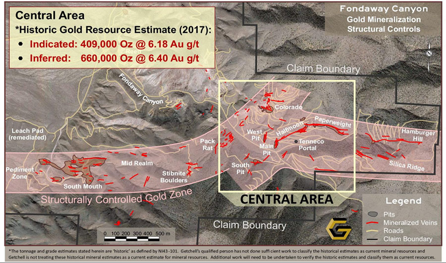 Getchell Fondaway Map