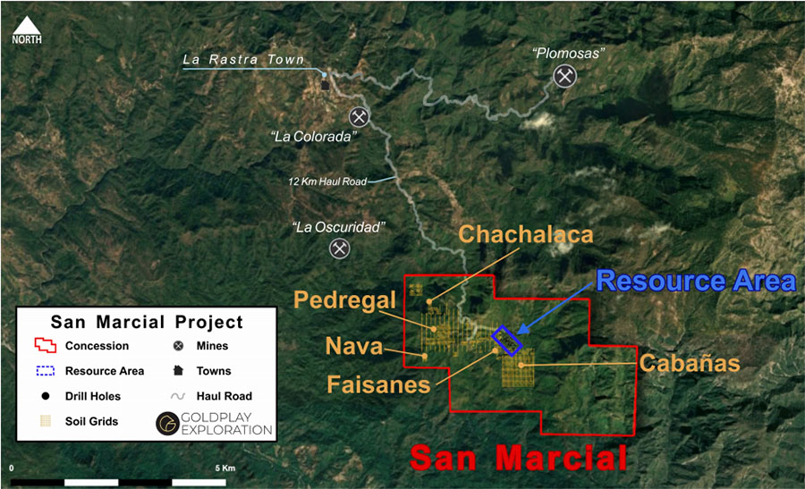 San Marcial map