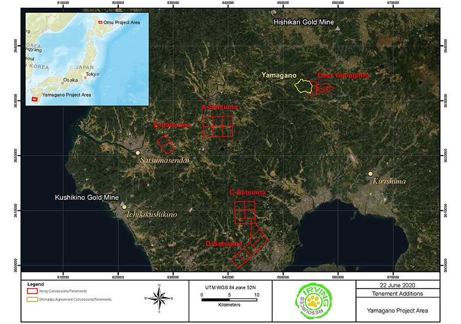 Irving Resources Kyushu Map