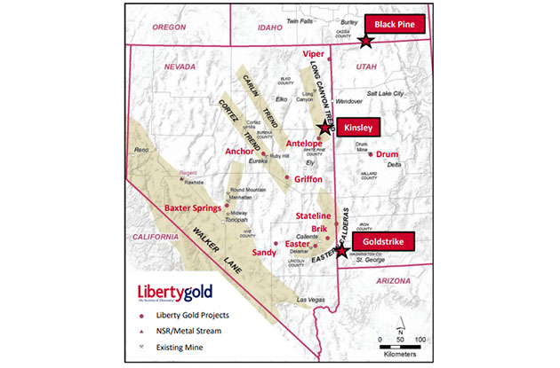 Liberty Gold Project Map