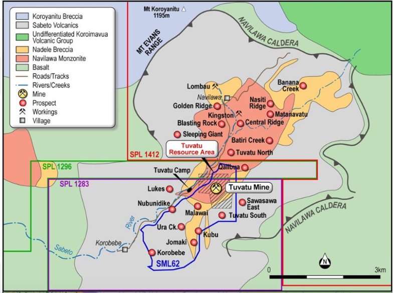 Tuvatu Project Map