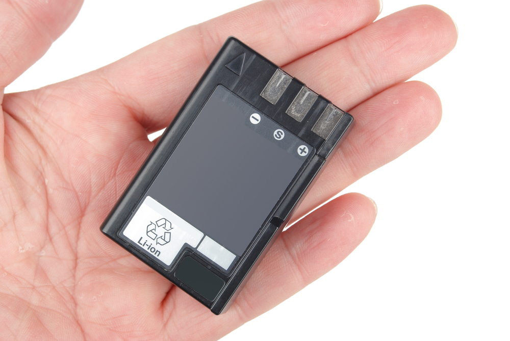 lithium battery in hand