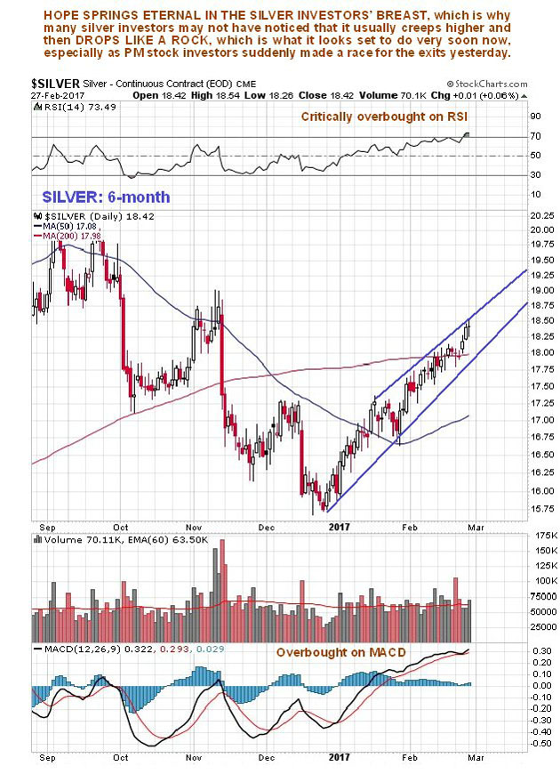 6 Month Silver Chart