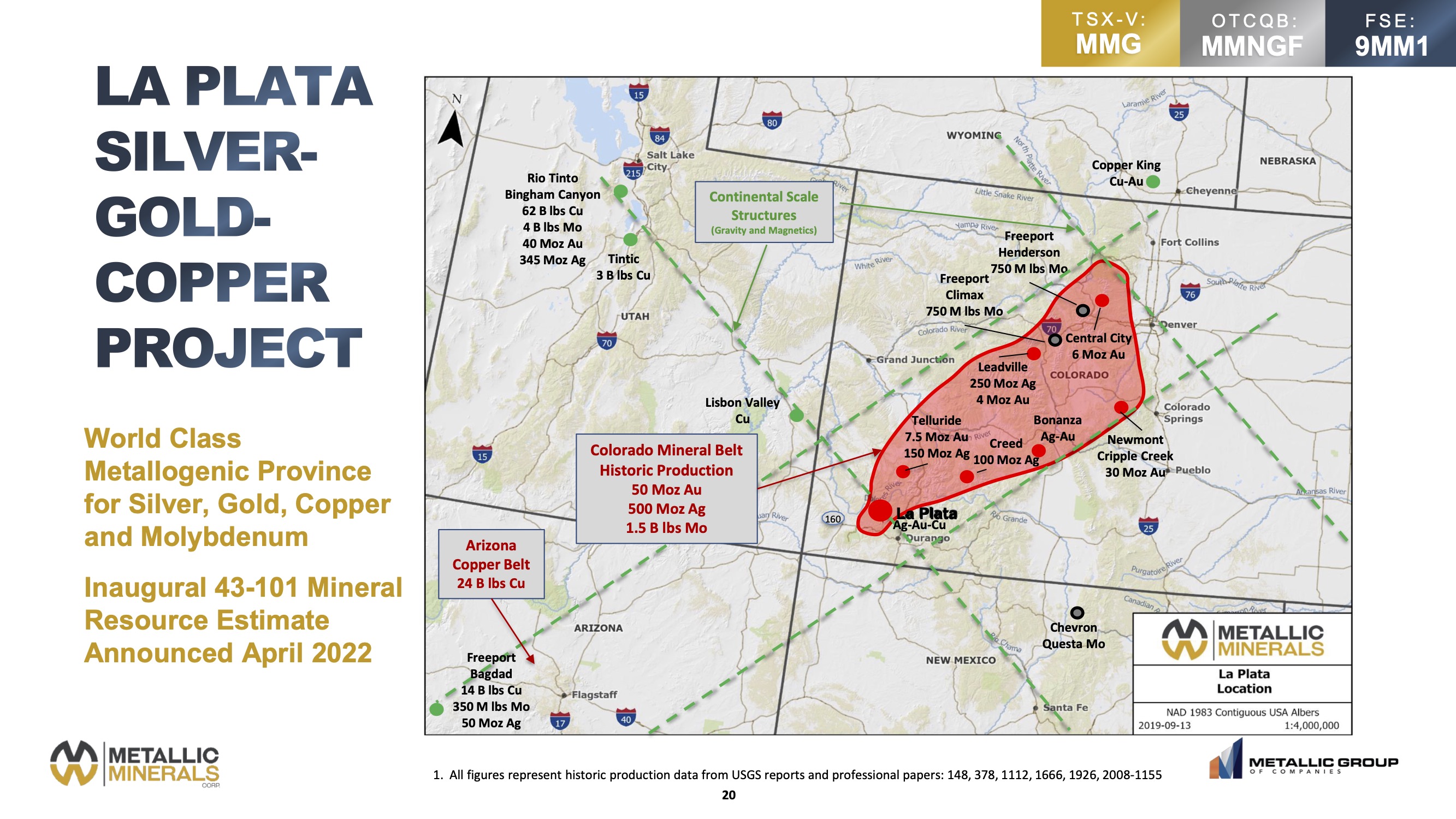 Metallic La Plata Location Map