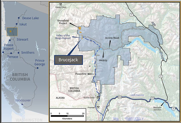 Brucejack Location Map
