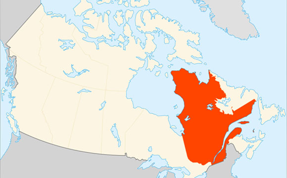 Quebec map