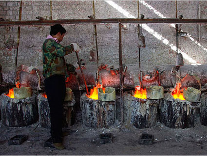 Lanthanum smelter in China