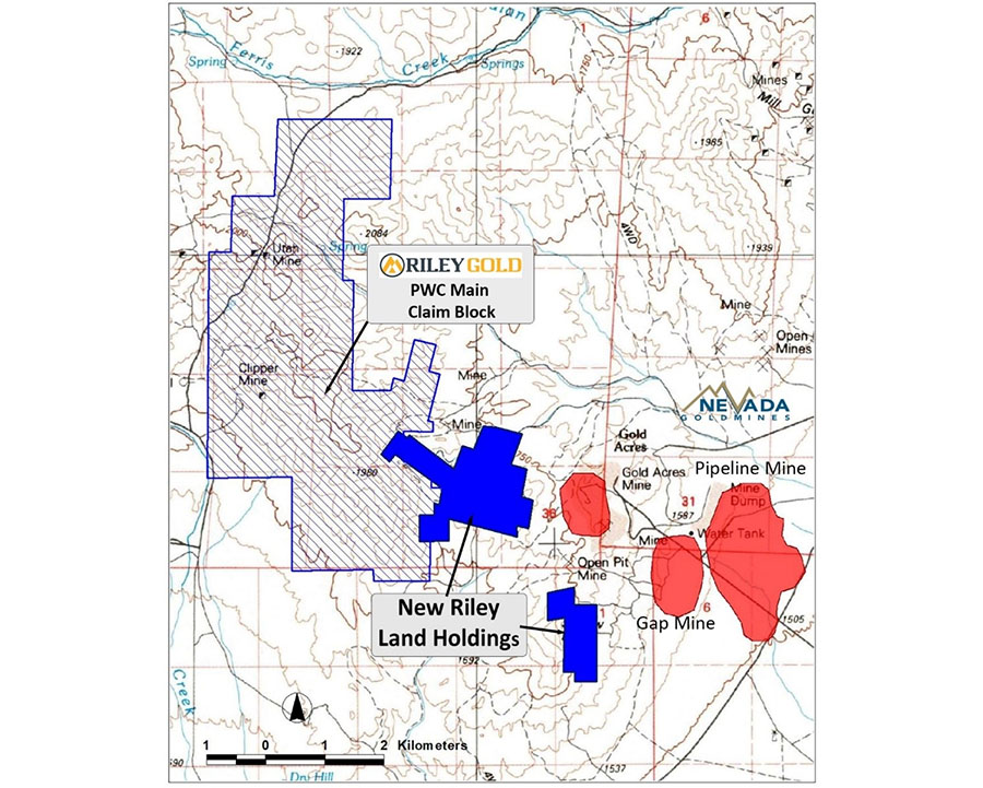 Riley Gold map