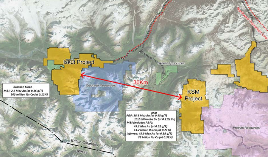 Seabridge's Iskut Project Map