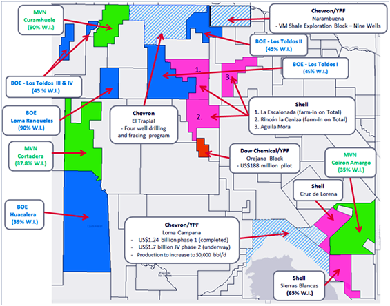 Recent Joint Ventures and Drilling Activity in Argentina