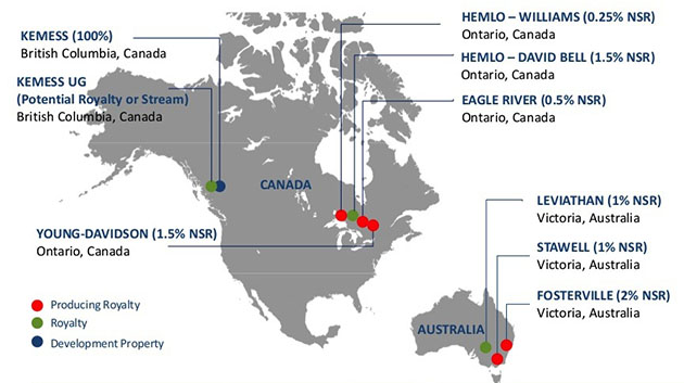 AuRico Metals Property Location