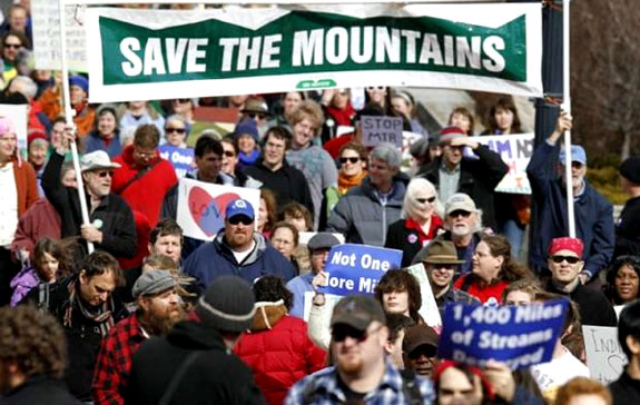KY protesters rally against mountaintop mining