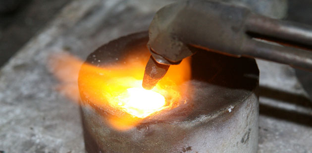 Gold forging