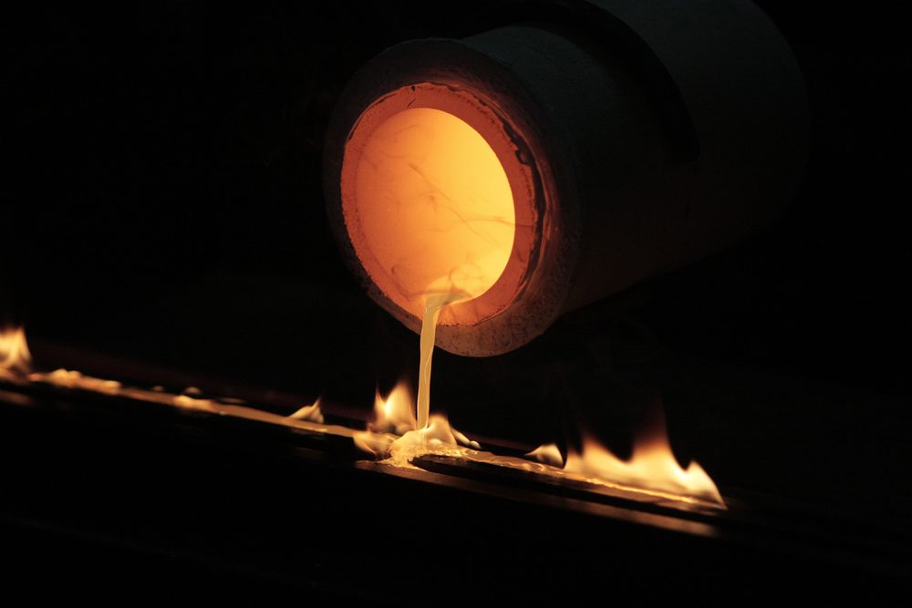 Gold smelting