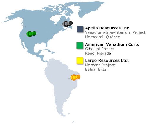 vanadium mines miners projects invest