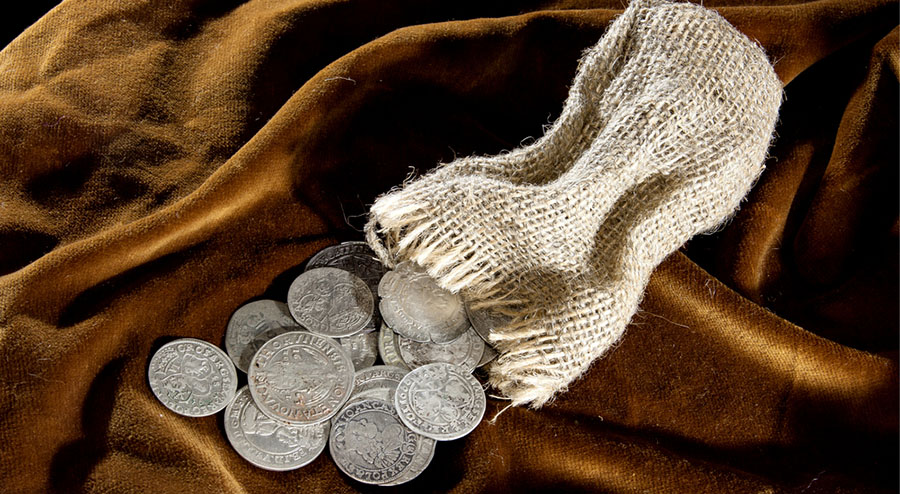 Old silver coins