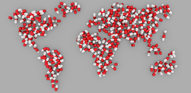 Painkillers global map