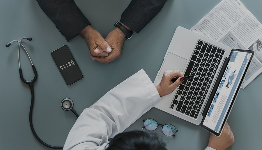 Patient and computer