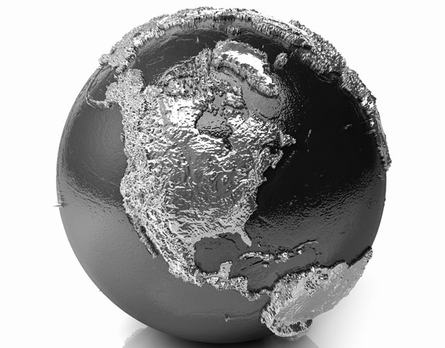 Silver globe