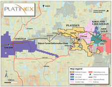 Platinex map