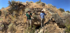 Vein outcrop at Nutmeg