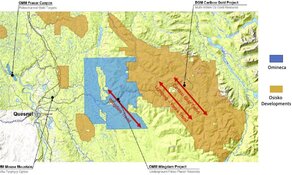 Omineca Property Map Quesnel Terrane