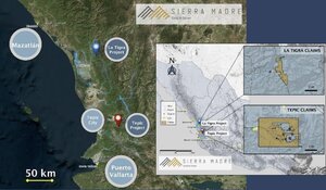 Sierra Madre Silver and Gold Project Map