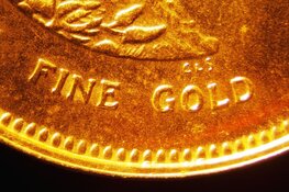 FINE gold coin crescat