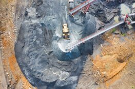 Equipment in a uranium mine