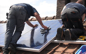 Solar panels installation