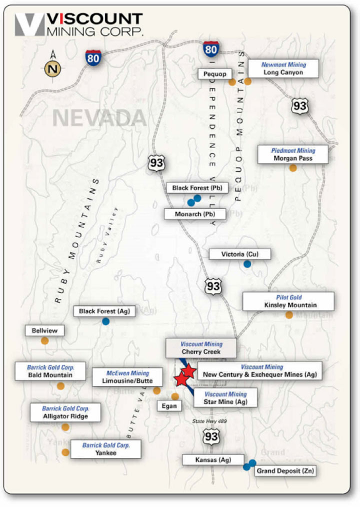 Viscount Area Map